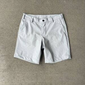 J.Hilburn Men's Size 32 Gray Flat Front Golf Shorts